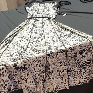 Black Gray and White  Dress